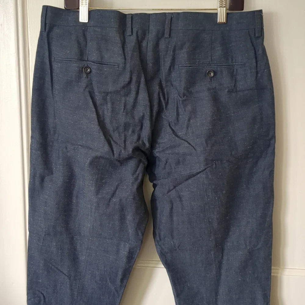J‎ Crew Ludlow Slim Cotton Pants Size 34 Blue 35X32